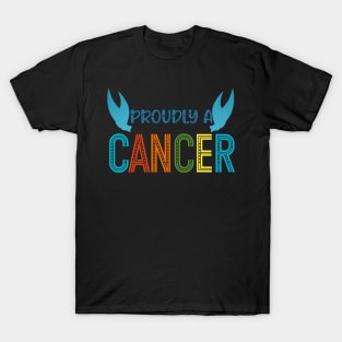 Proudly a cancer ♋ T-Shirt